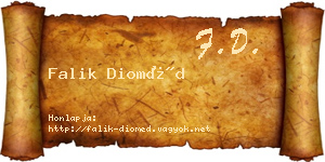 Falik Dioméd névjegykártya